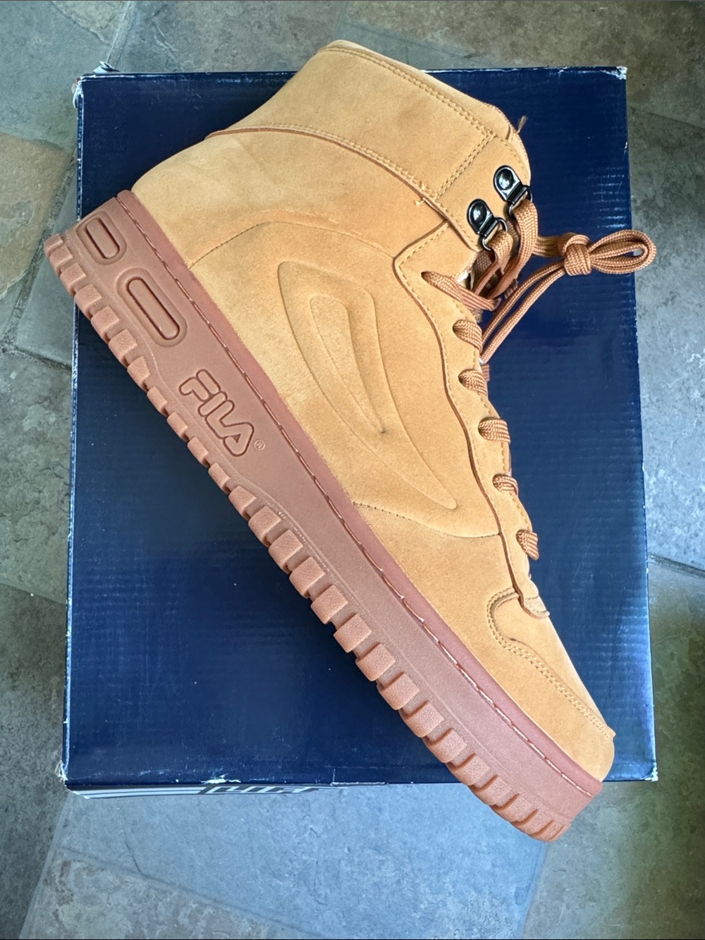 Fila Men’s Wheat Suede High-Top Sneakers
